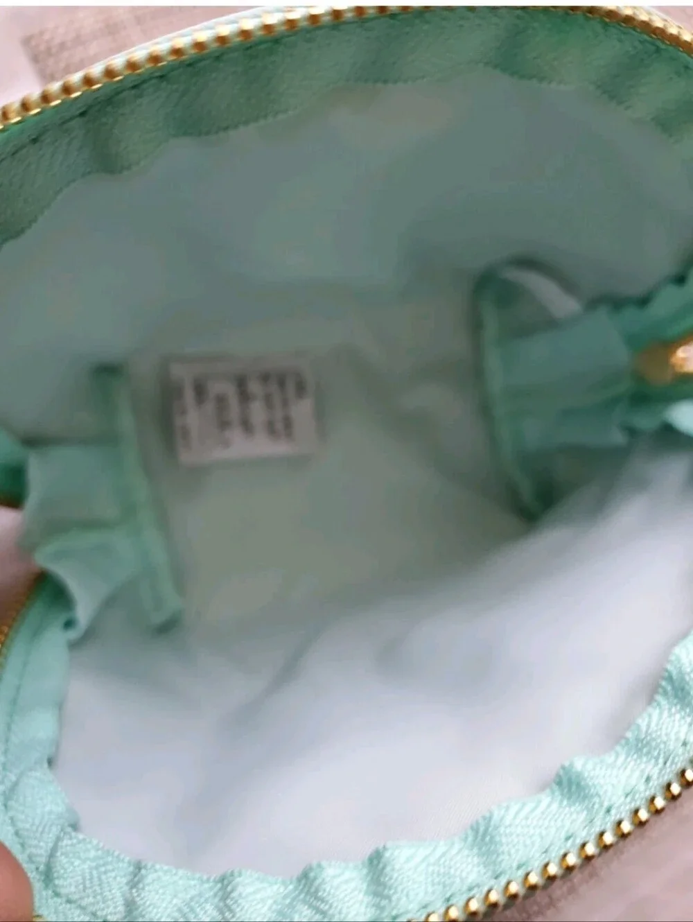 TOO FACED Bunny Makeup Cosmetic Bag in Teal Brand New
